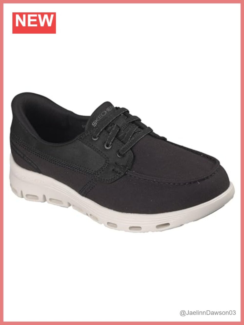 Skechers Hands Free Slip-ins Glide-Step Serene Canvas Boat Shoes Women's